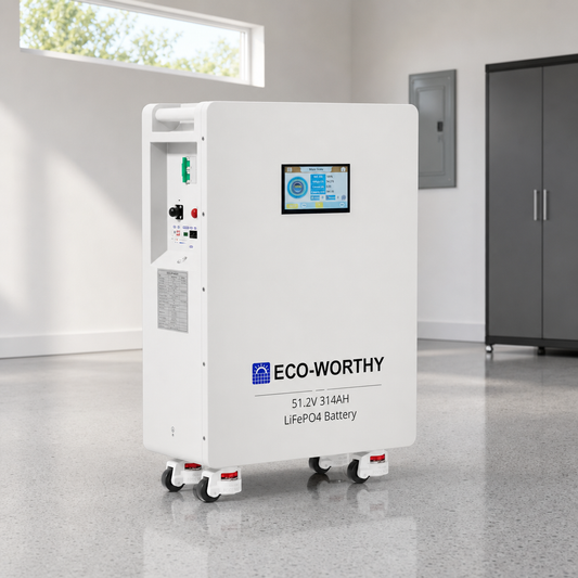 Eco-Worthy PowerMega 314 | 51.2V 314AH Lithium Battery 16kWh | Bluetooth & WiFi | Active Balance lifestyle hero image