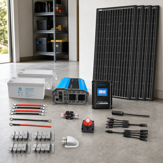ACOPOWER 400W Mono RV Solar System lifestyle hero image