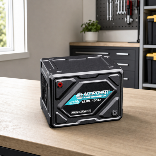 ACOPOWER Li-Cube Stable Lithium RV Battery – 100Ah / 230Ah lifestyle hero image
