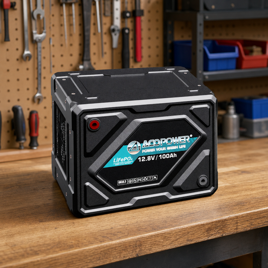 ACOPOWER Li-Cube Stable Lithium RV Battery lifestyle hero image