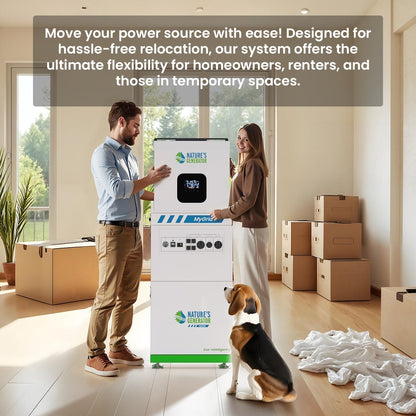 MyGrid 10K Solar Generator For Home Power Storage With High Efficiency Panels For Backup Power And Off Grid Use