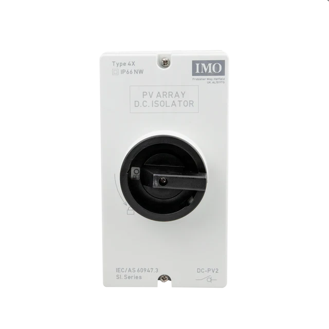 IMO DC Disconnect Rooftop Isolator Switch SI25-PEL64R-4 Max 25A 600Vdc NEMA 4X For DC Rooftop Solar Applications