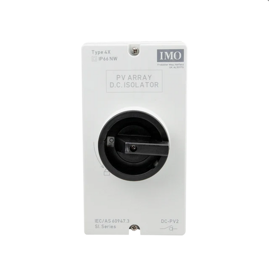 IMO DC Disconnect Rooftop Isolator Switch SI25-PEL64R-4 Max 25A 600Vdc NEMA 4X For DC Rooftop Solar Applications