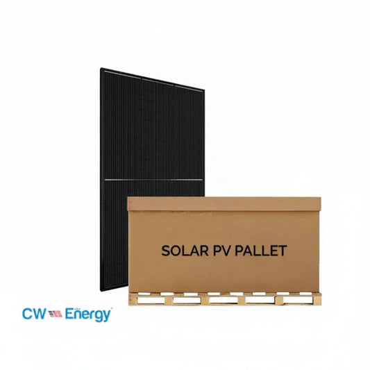 CW Energy 18.45kW Pallet - 595W Bifacial Solar Panels | Up to 780W Bifacial Gain| CWT595-144TNB10 Full Pallet (31)