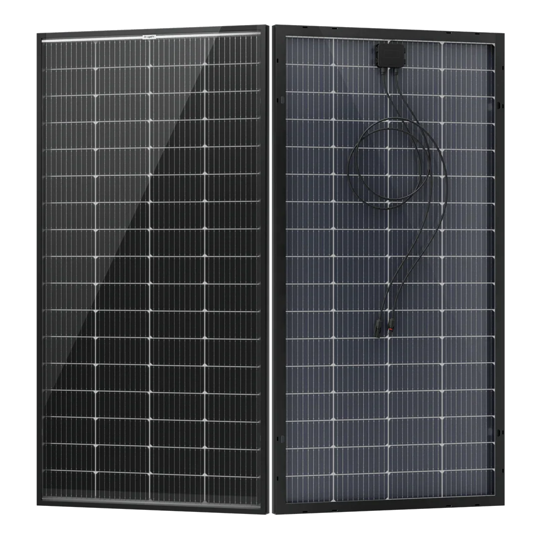 BougeRV 200 Watt Rigid Bifacial 10BB Mono Solar Panel