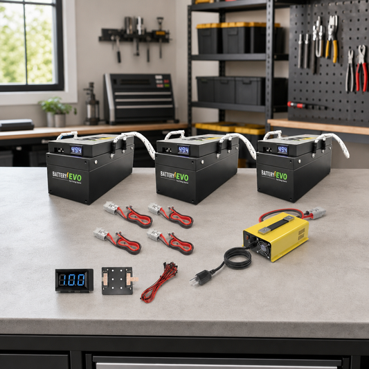 BatteryEVO 48V BADGER 3x Battery Kit (141Ah - 6.3 kWh) lifestyle hero image
