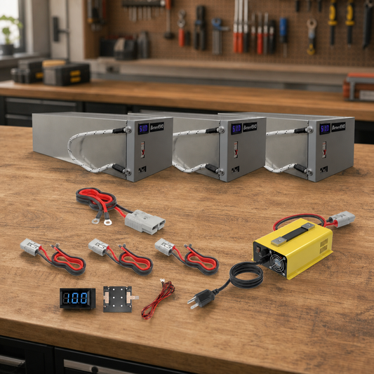 BatteryEVO 48V CHIHUAHUA 3x Battery Kit (120Ah - 6 kWh) lifestyle hero image