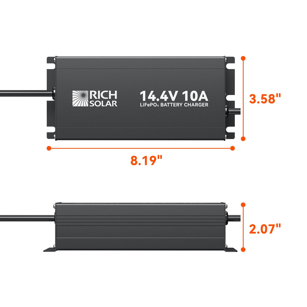 12V(14.6V) 10A | 100-240VAC | 12V LiFePO4 Battery Charger