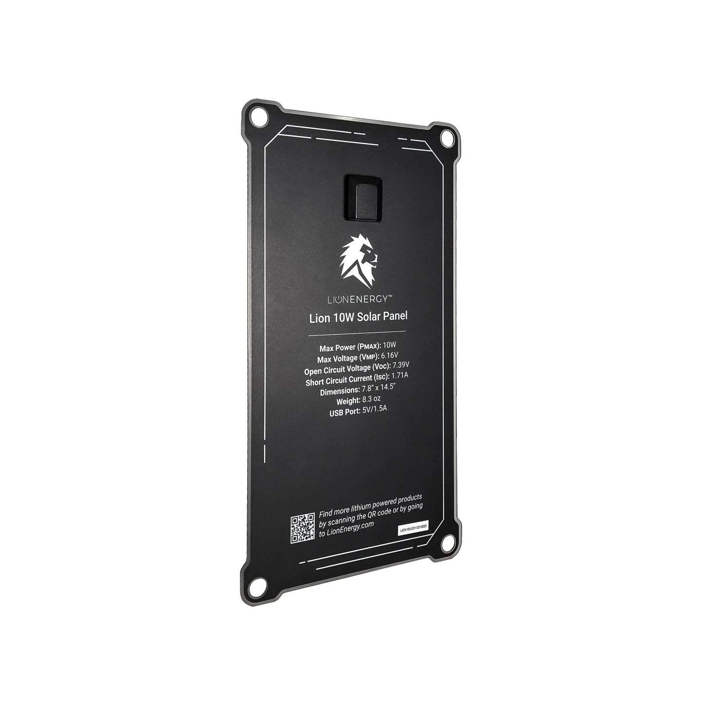 Lion Energy Morningside - 10W 6V Solar Panel (USB-A)