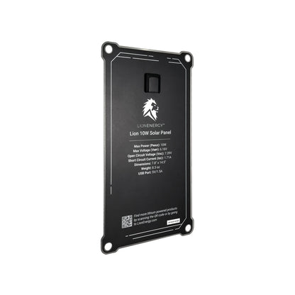 Lion Energy Morningside - 10W 6V Solar Panel (USB-A)