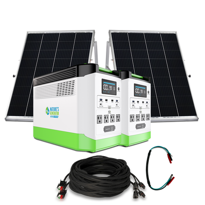 Lithium 1800 Solar Generator Model 1800W Power Station With 1440Wh Battery Bundle With Solar Panel