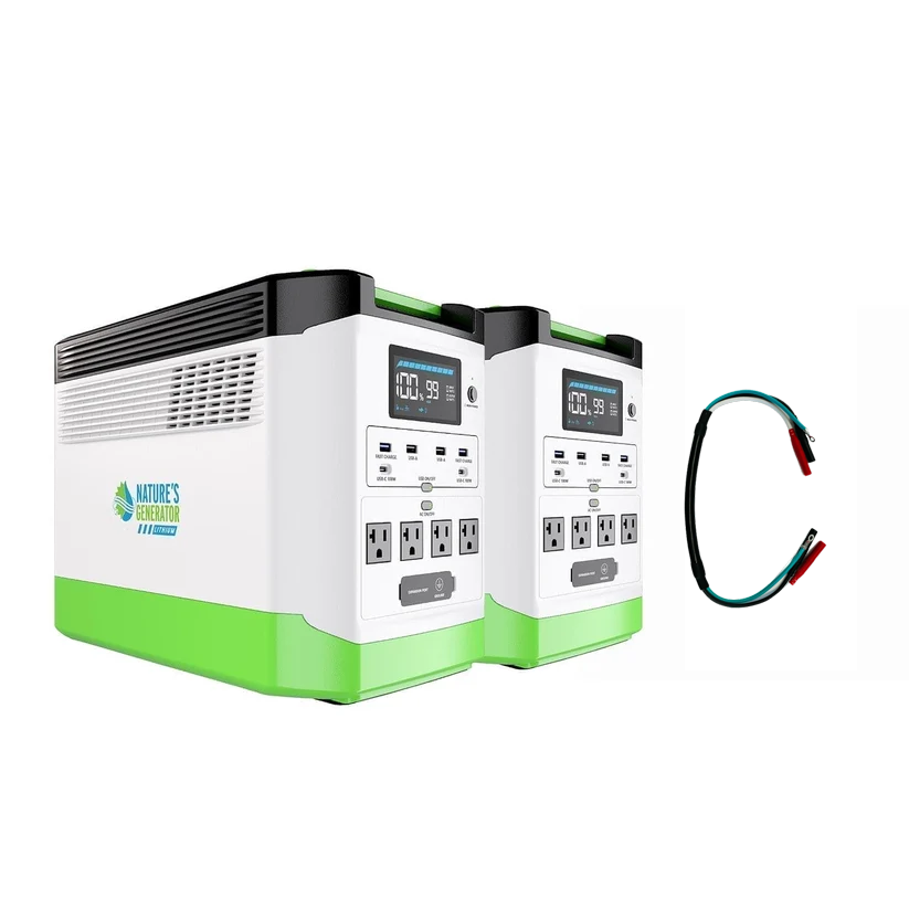 High Capacity 1800W Power Station, 1440Wh Expandable Lithium Battery, Model 1800W for Home and Outdoor Use