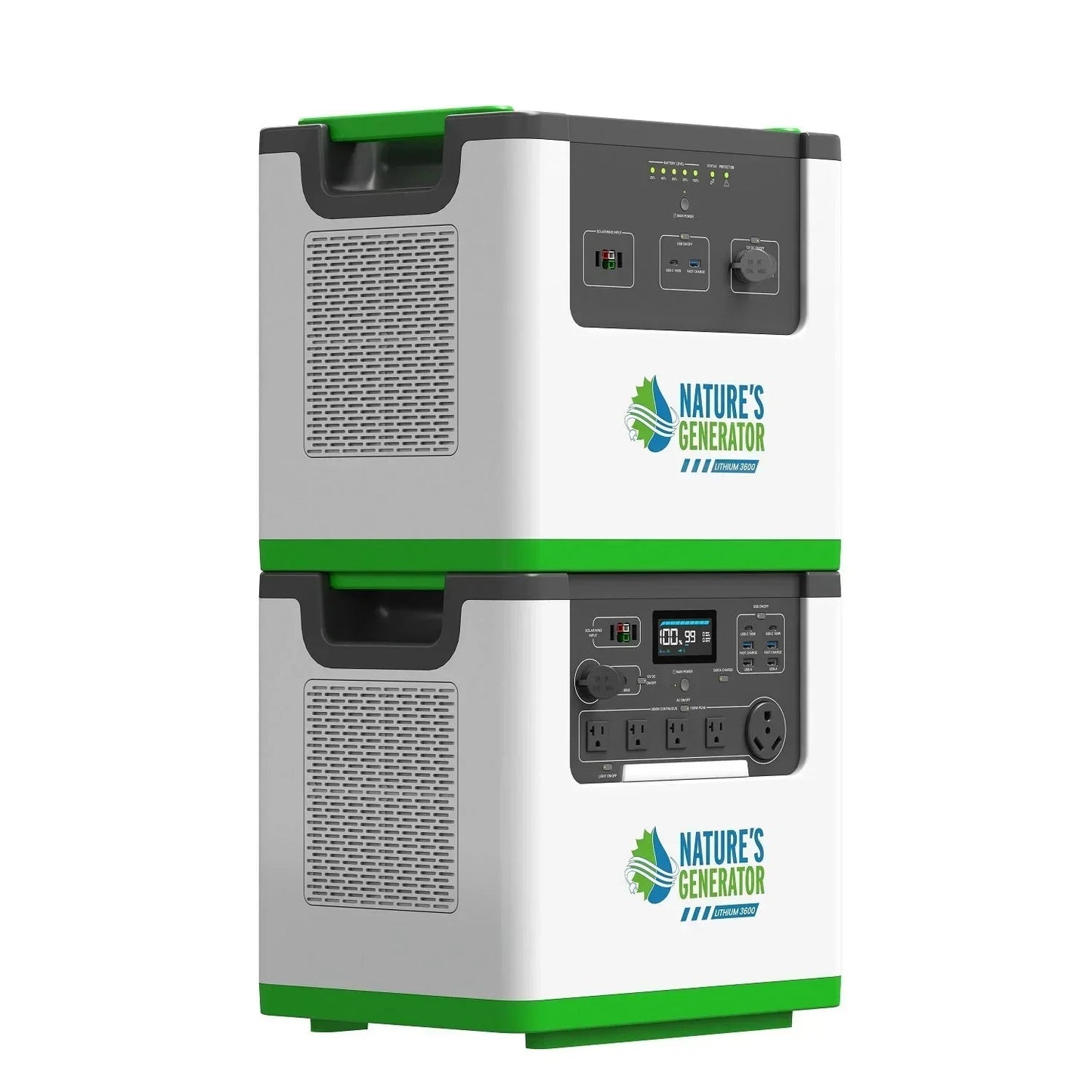 Nature's Generator Lithium 3600 Solar Generator and Transfer Switch