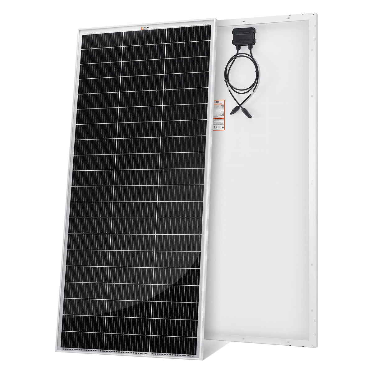 MEGA 200 MAX | 200 Watt 24 Volt Solar Panel | Premium 24V Off-Grid Solar Panel for RVs, Trailers, Cabins | 25-Year Output Warranty | UL Certified