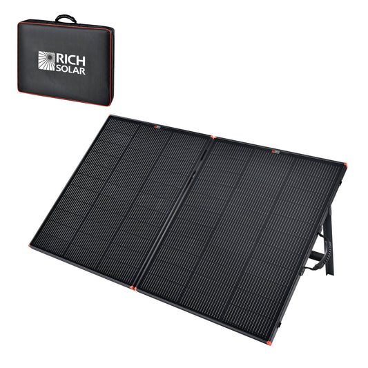 Rich Solar MEGA 200 Watt Portable Solar Panel | Powerful 12V Portable Solar Panel for Generators, Power Stations, Campers