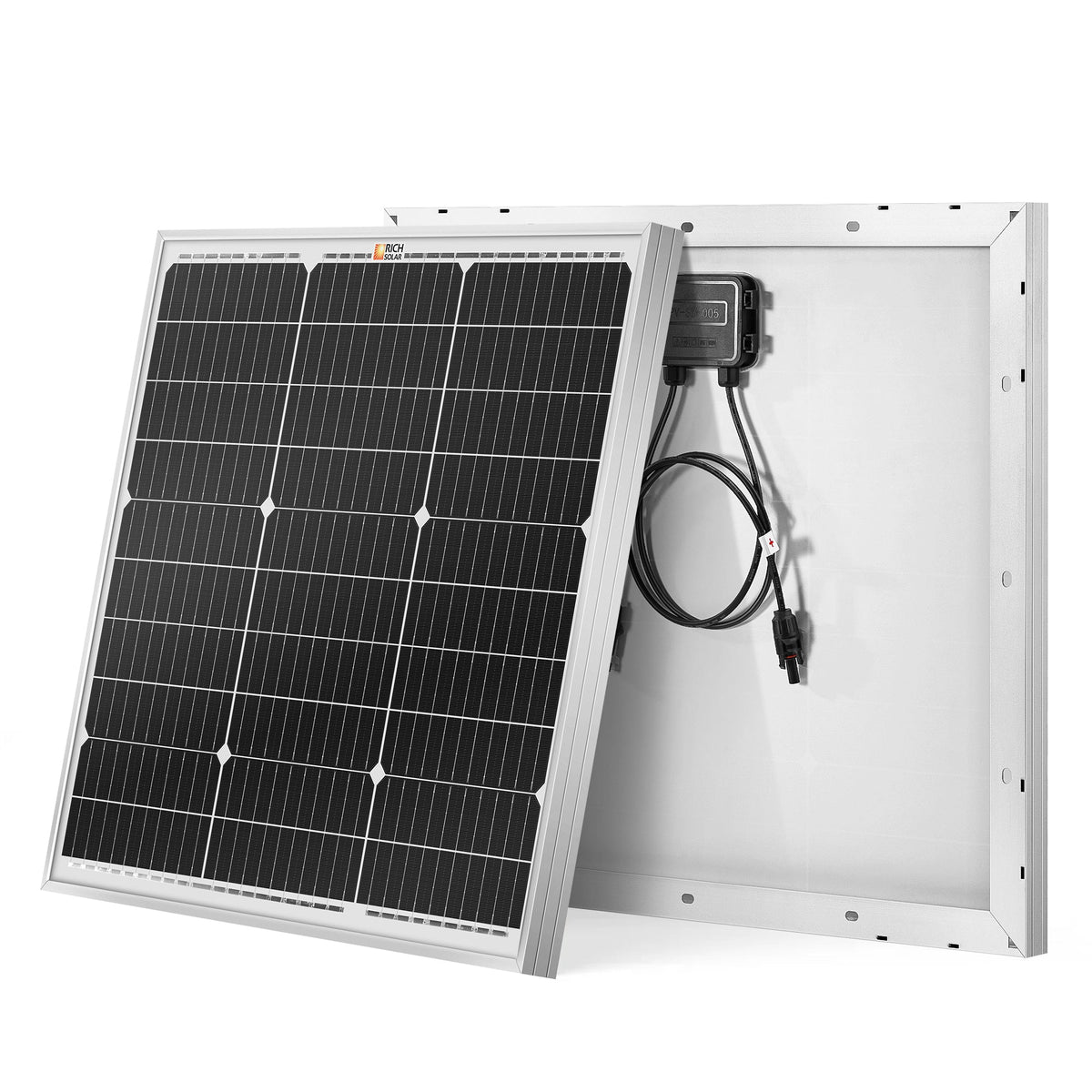 MEGA 50 | 50 Watt Solar Panel | Compact 12V Off-Grid Solar Panel for Boats, Vans, Trailers | 25-Year Output Warranty | UL Certified