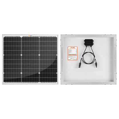 MEGA 50 | 50 Watt Solar Panel | Compact 12V Off-Grid Solar Panel for Boats, Vans, Trailers | 25-Year Output Warranty | UL Certified