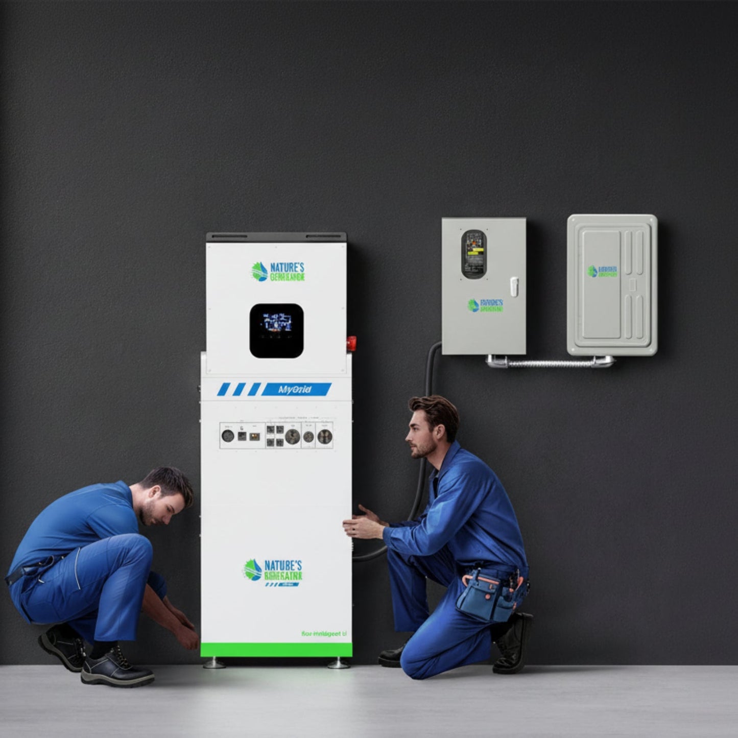MyGrid 10K Solar Generator For Home Power Storage With High Efficiency Panels For Backup Power And Off Grid Use