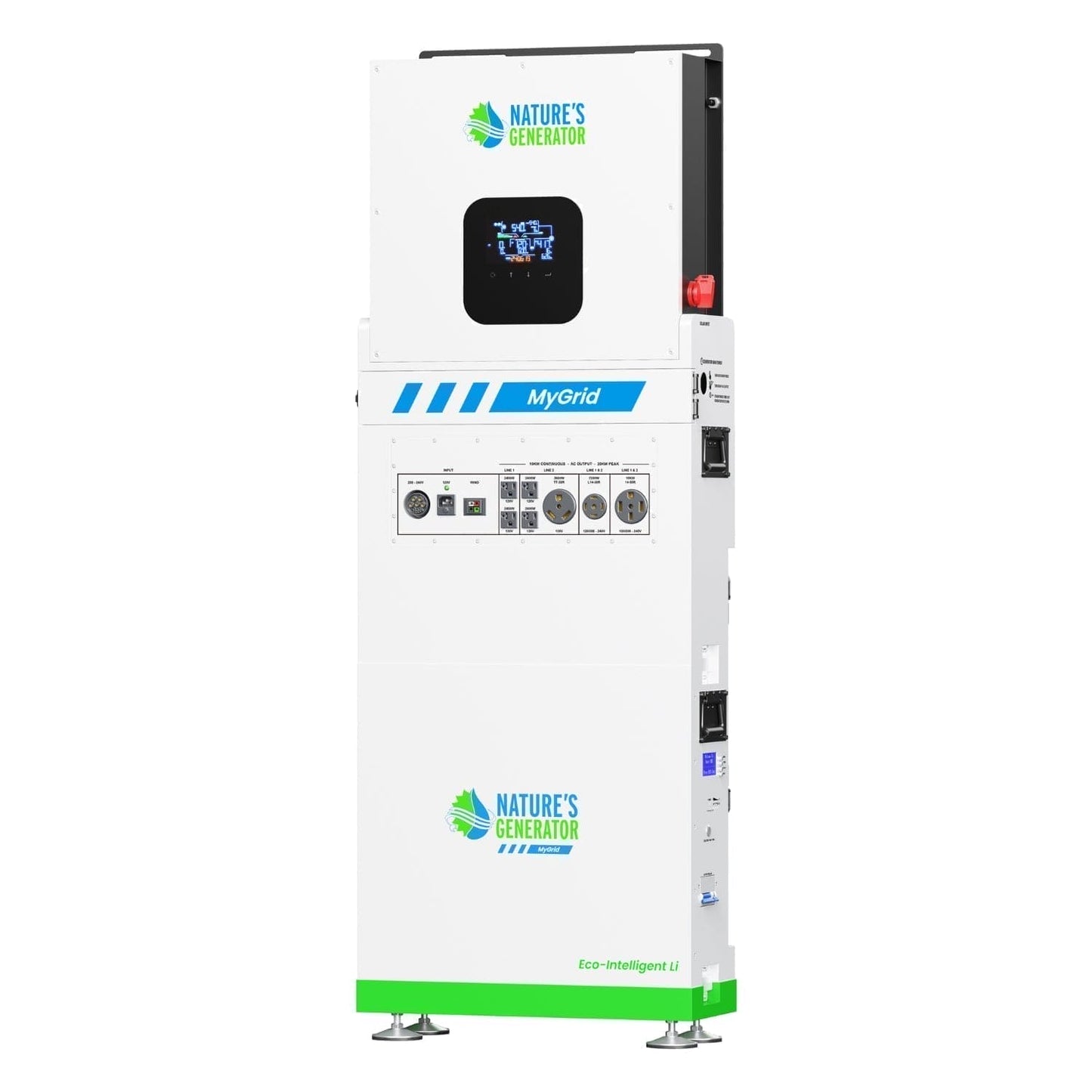 MyGrid 10K Solar Generator For Home Power Storage With High Efficiency Panels For Backup Power And Off Grid Use