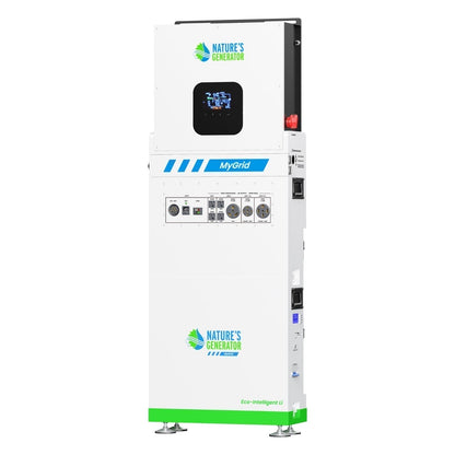 MyGrid 10K Solar Generator For Home Power Storage With High Efficiency Panels For Backup Power And Off Grid Use