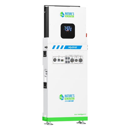 MyGrid 10K Solar Generator For Home Power Storage With High Efficiency Panels For Backup Power And Off Grid Use