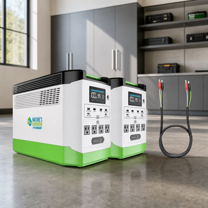 Nature's Generator Lithium 1800 Combo lifestyle hero image