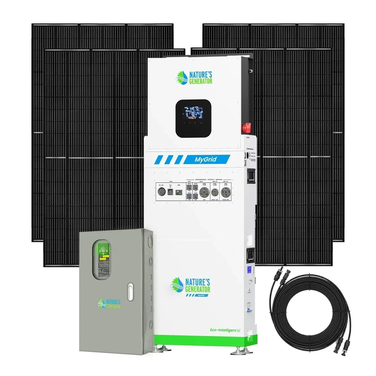 Nature's Generator MyGrid 10K with Transfer Switch for House Battery Backup