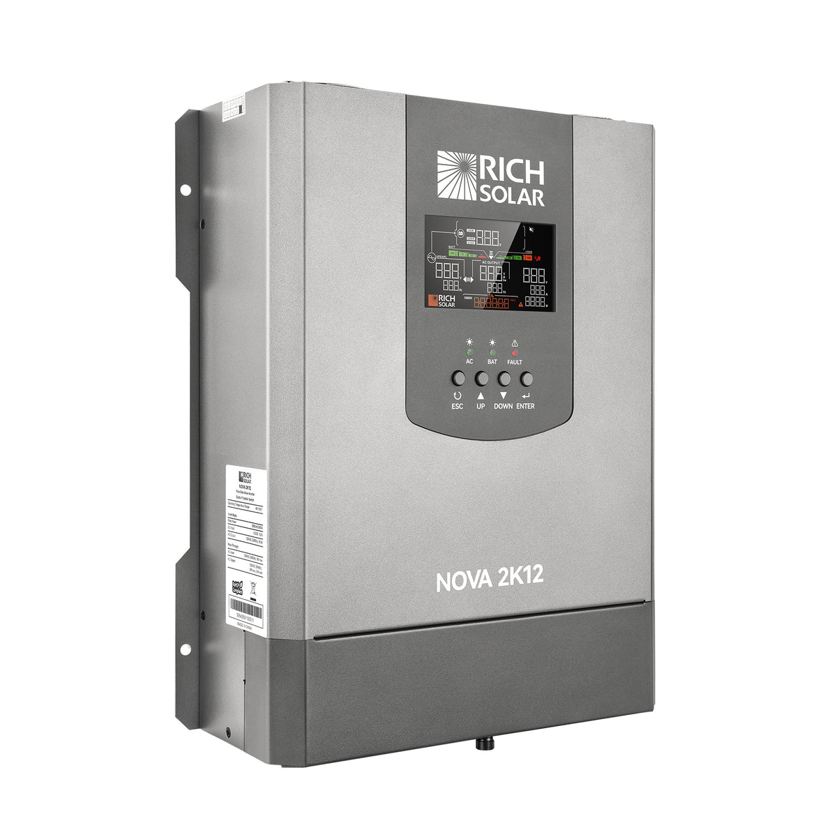 NOVA 2K12 | 2000W 12V Pure Sine Wave Inverter with Built-in Transfer Switch
