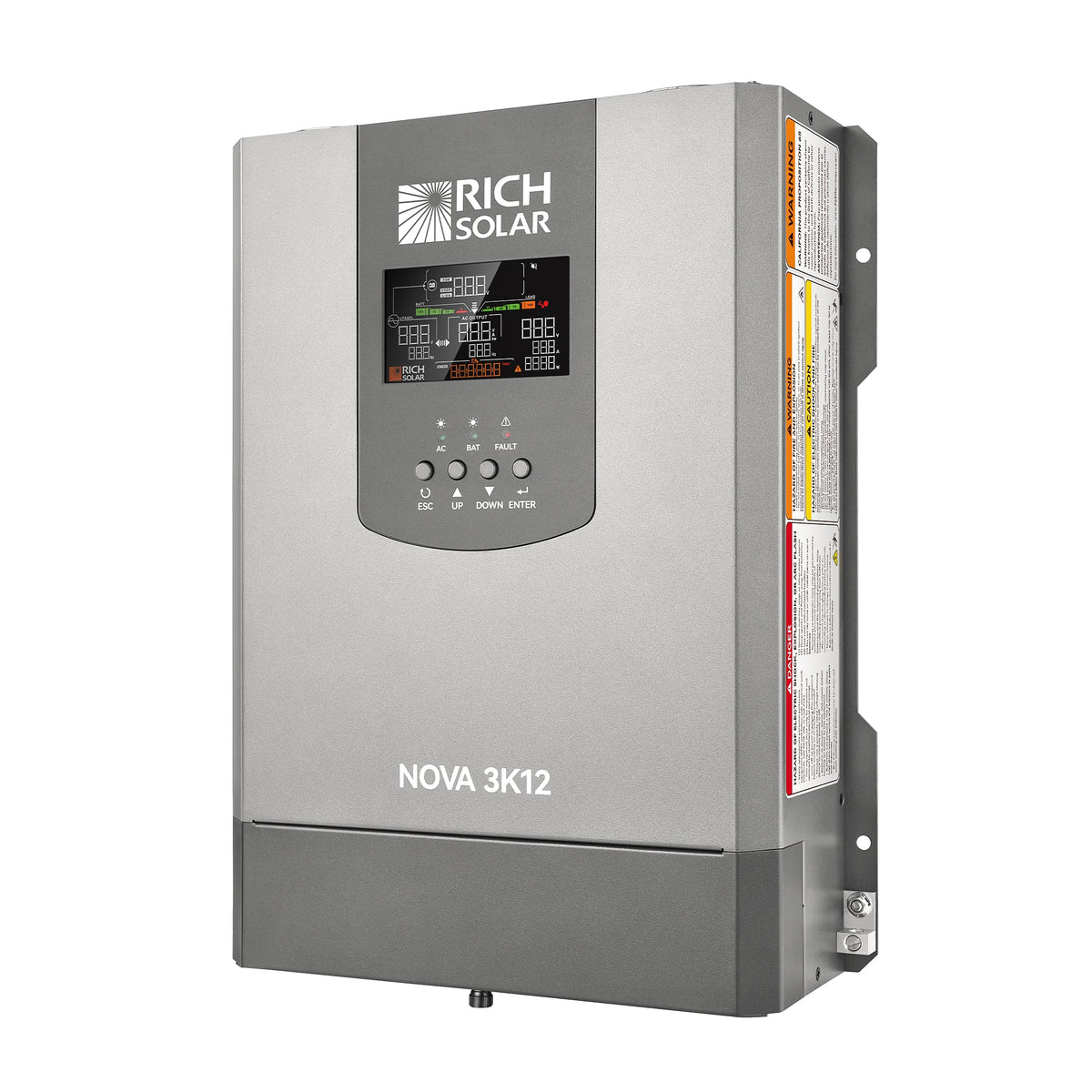 NOVA 3K12 | 3000W 12V Pure Sine Wave Inverter with Built-in Transfer Switch