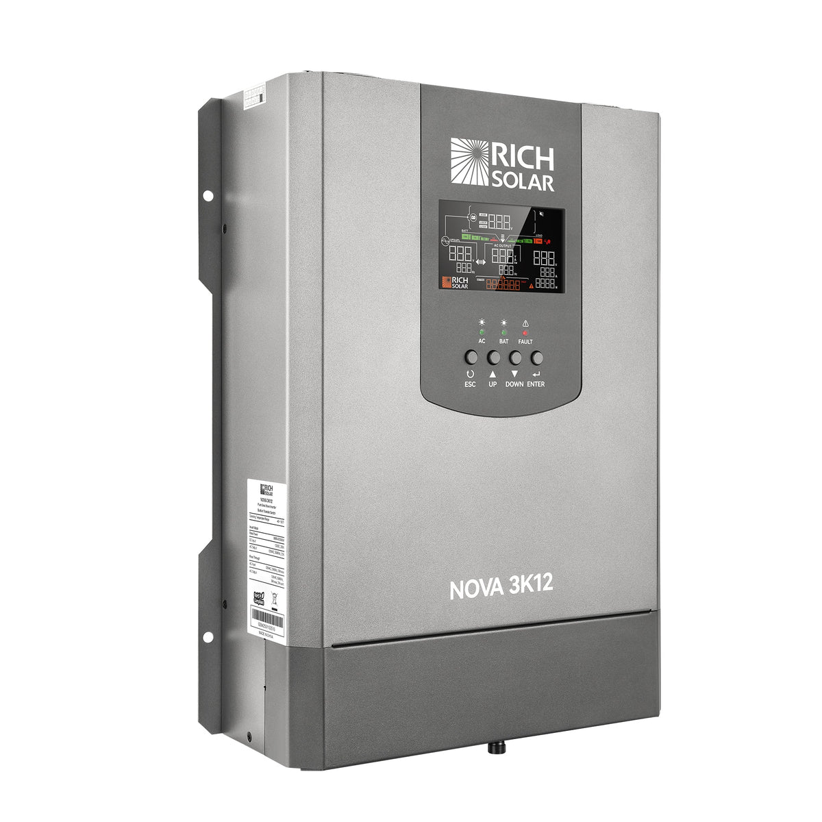 NOVA 3K12 | 3000W 12V Pure Sine Wave Inverter with Built-in Transfer Switch