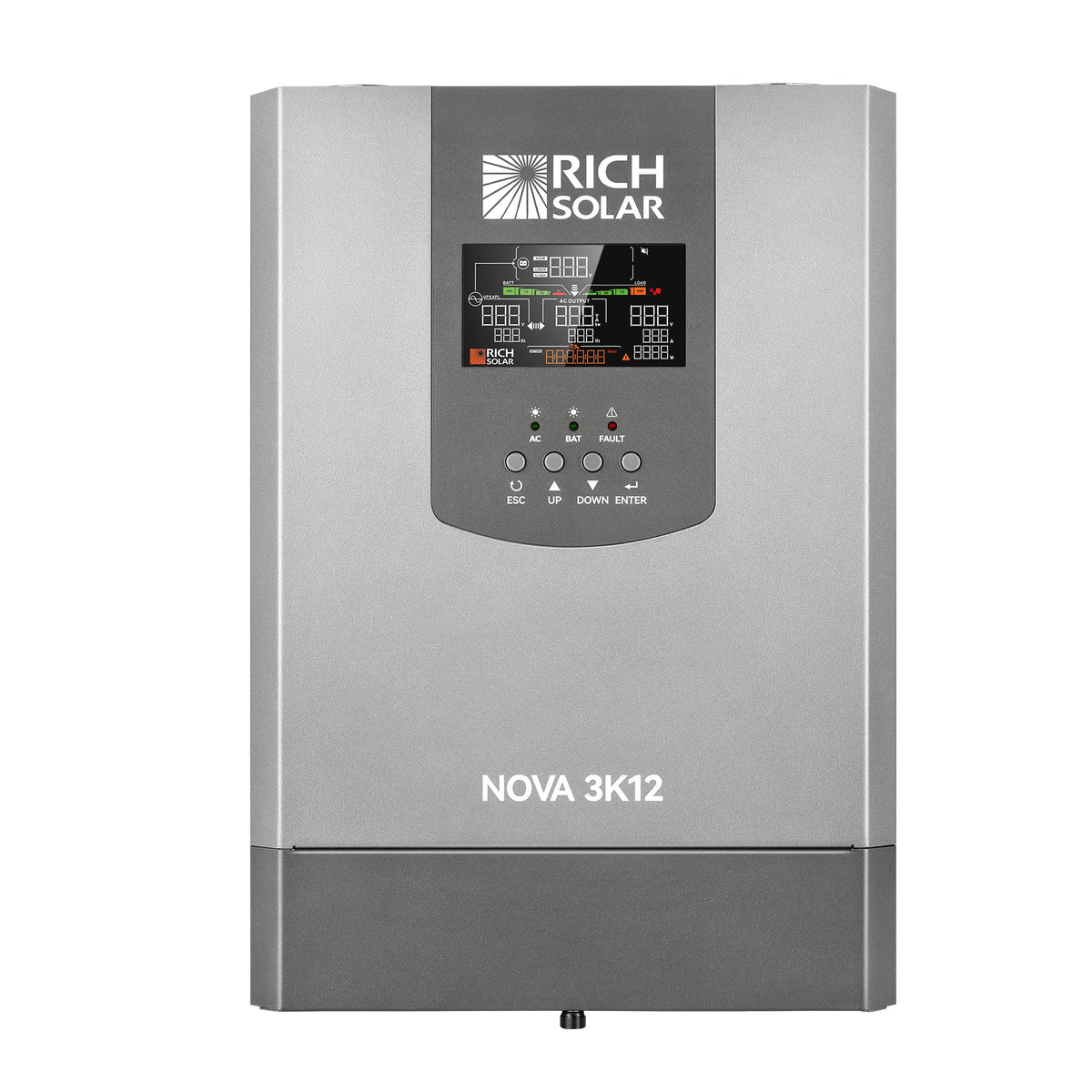 NOVA 3K12 | 3000W 12V Pure Sine Wave Inverter with Built-in Transfer Switch