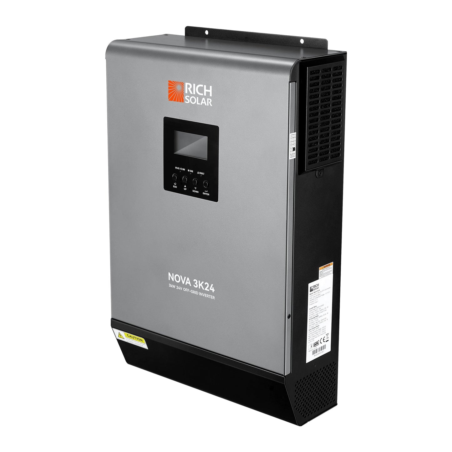 Rich Solar NOVA MAX 3K | 3000W 24V Hybrid Inverter for RVs, Trailers, Campers, Vans, Trucks, Overlanders, Boats