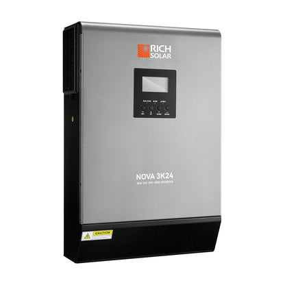 Rich Solar NOVA MAX 3K | 3000W 24V Hybrid Inverter for RVs, Trailers, Campers, Vans, Trucks, Overlanders, Boats