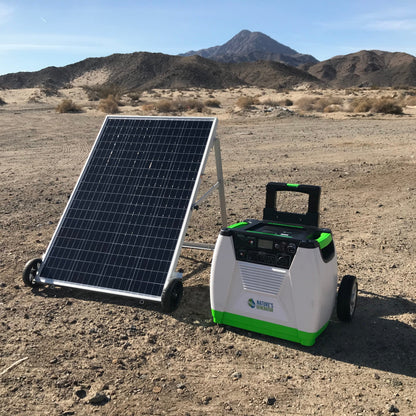 Nature's Generator 1800W Power Station for Backup and Off Grid Living with Solar Wind or Alternating Current Charging