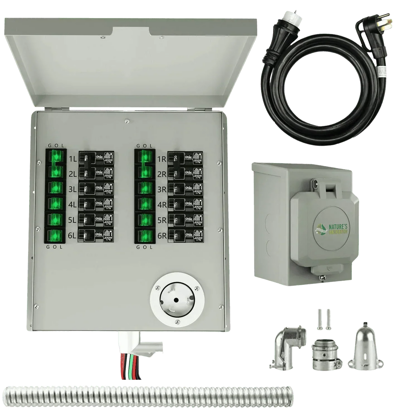 Nature's Generator 12-Circuit 120/240V 50A Non-Automatic Transfer Switch