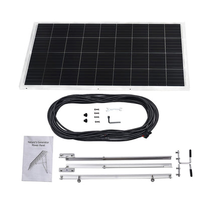Renogy 200W Mono Solar Panels Kit 2x100W With MC4 Cable Kickstand For Solar Power Generation