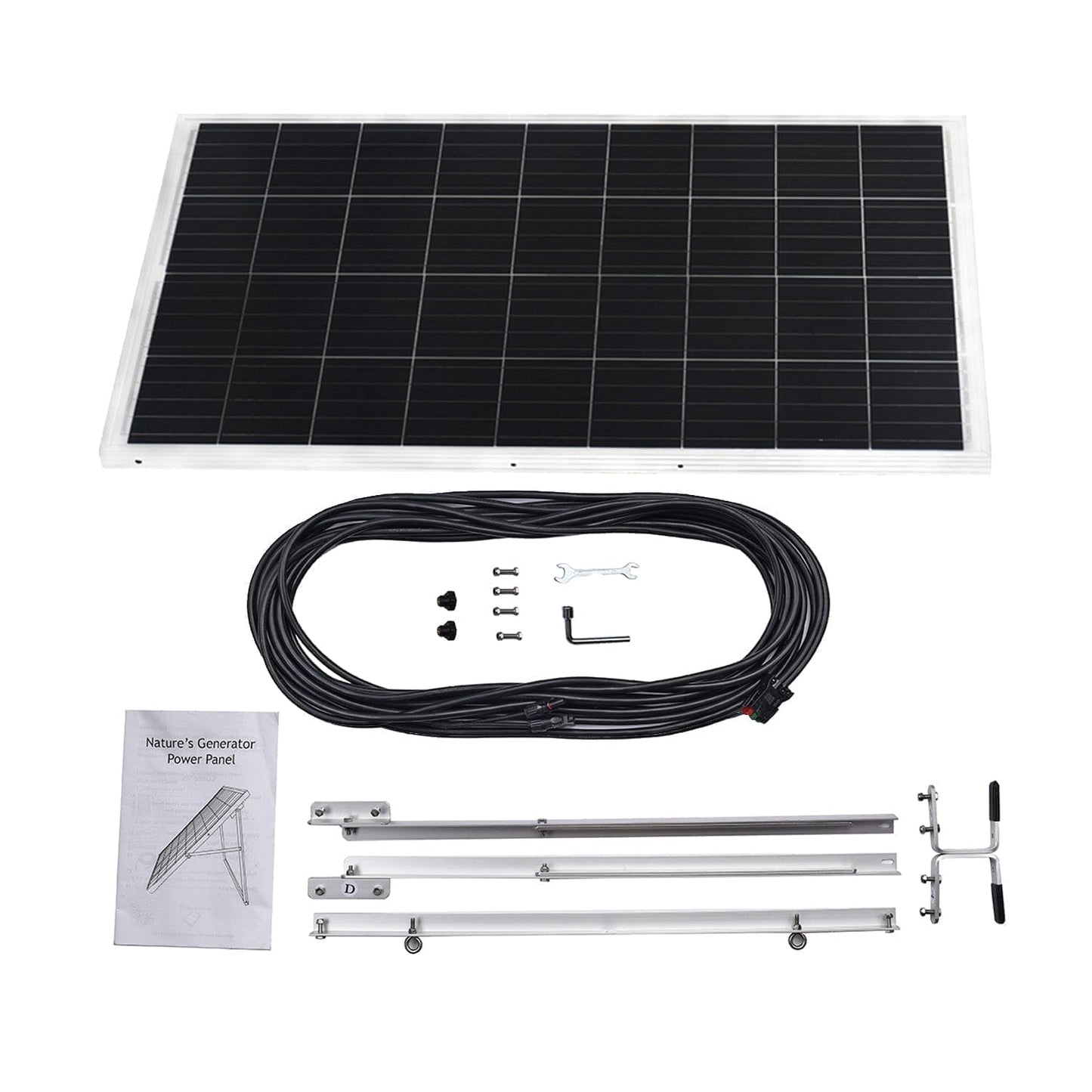 Refurbished Nature's Generator Power Panel Solar Panel With 50 Ft Cable For Recharge And Backup