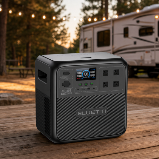 BLUETTI AC180T Portable Power Station 1800W 1433Wh Backup Power lifestyle product image