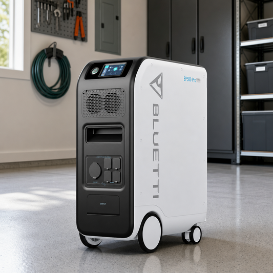 BLUETTI EP500Pro Portable Solar Power Station For Home Backup lifestyle product image