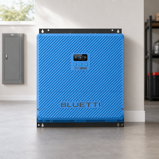 BLUETTI VoltEdge RV5 Portable Power Hub Battery Pack Model RV5USBL01 lifestyle product image