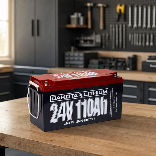 Dakota Lithium 24V 110Ah Battery lifestyle hero image