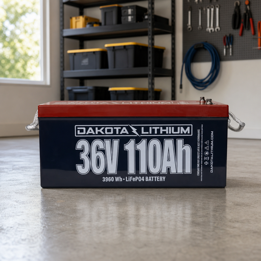 Dakota Lithium 36V 110Ah Deep Cycle Battery lifestyle hero image