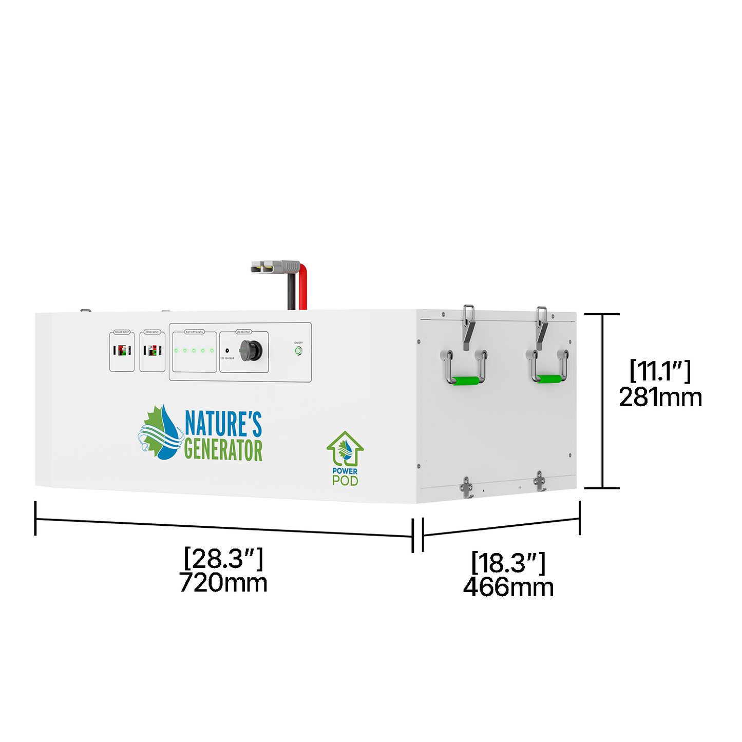 Nature's Generator Power Pod Expansion Battery For Powerhouse System 4800Wh Capacity