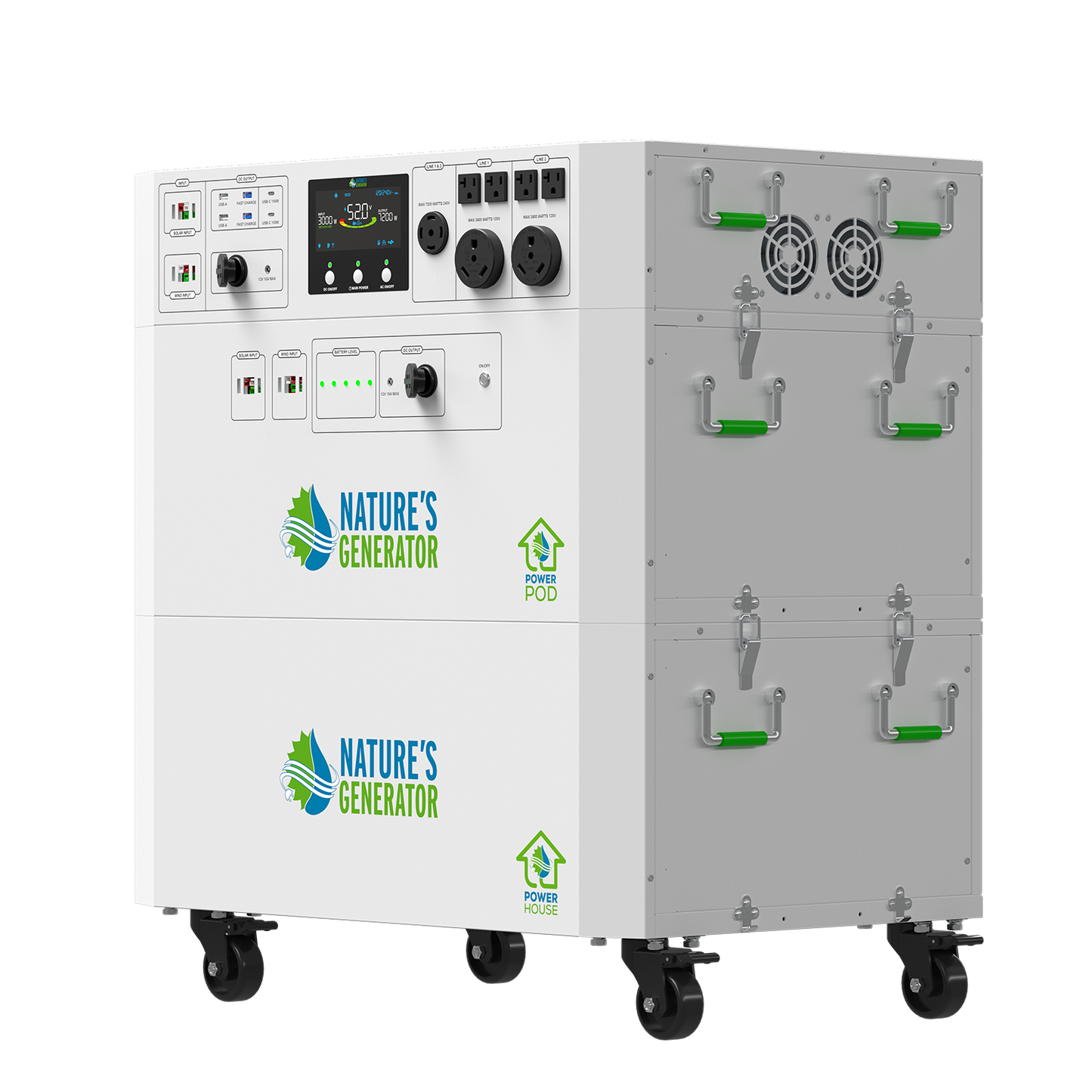 Powerhouse V2 Solar Generator and Transfer Switch