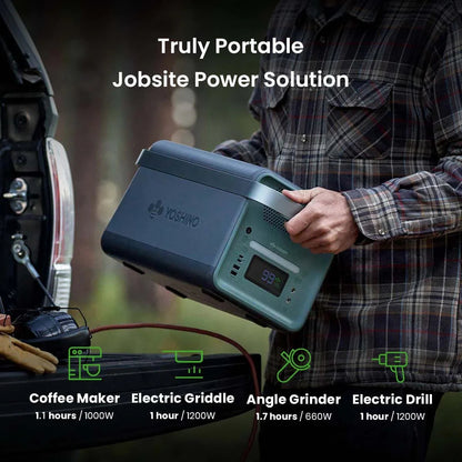 Yoshino B2000 Power Station with 2*SP200 Solar Panel