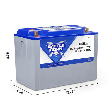 Battle Born 100Ah 12V LiFePO4 Heated Battery Kit