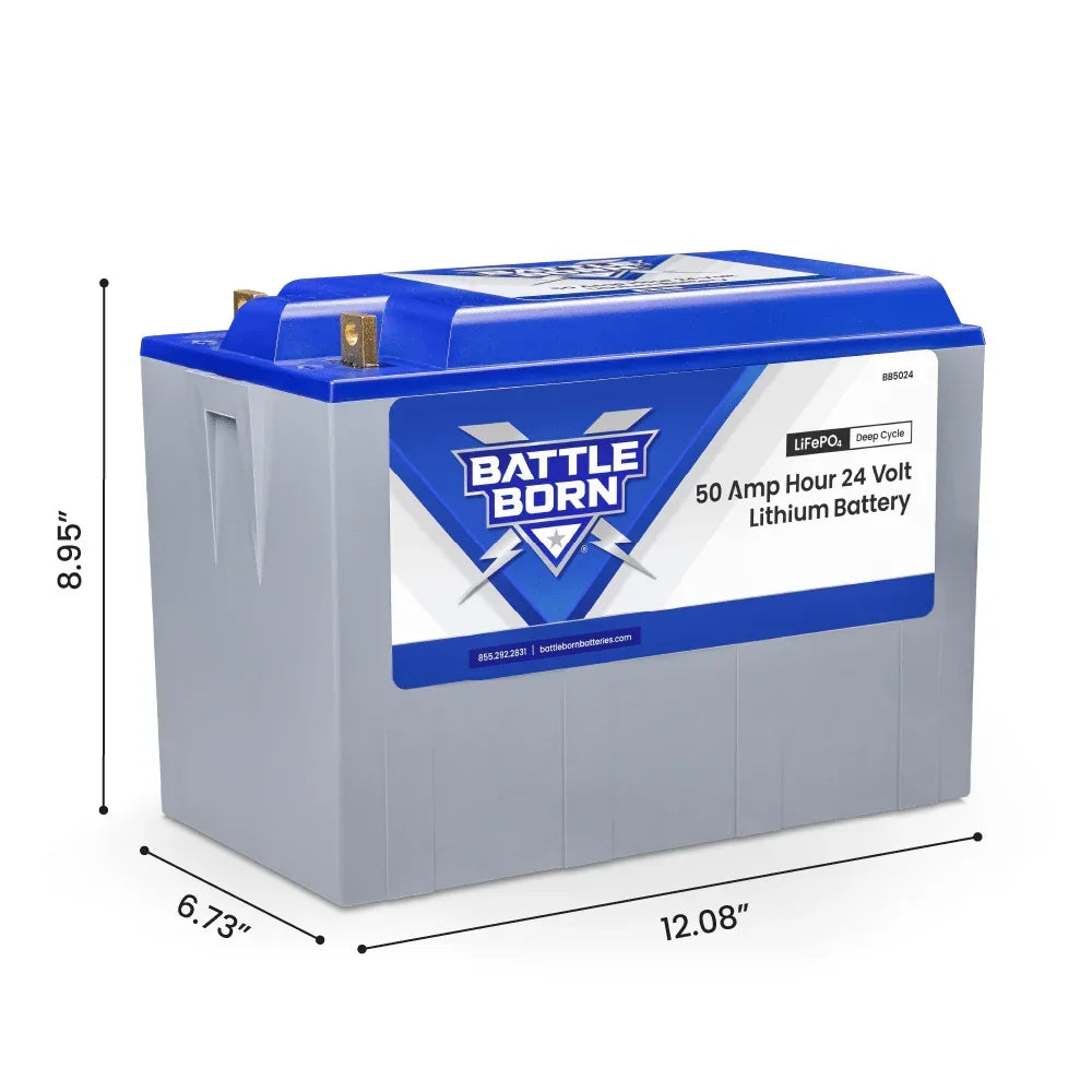 Battle Born 50Ah 24V LiFePO4 Deep Cycle Battery