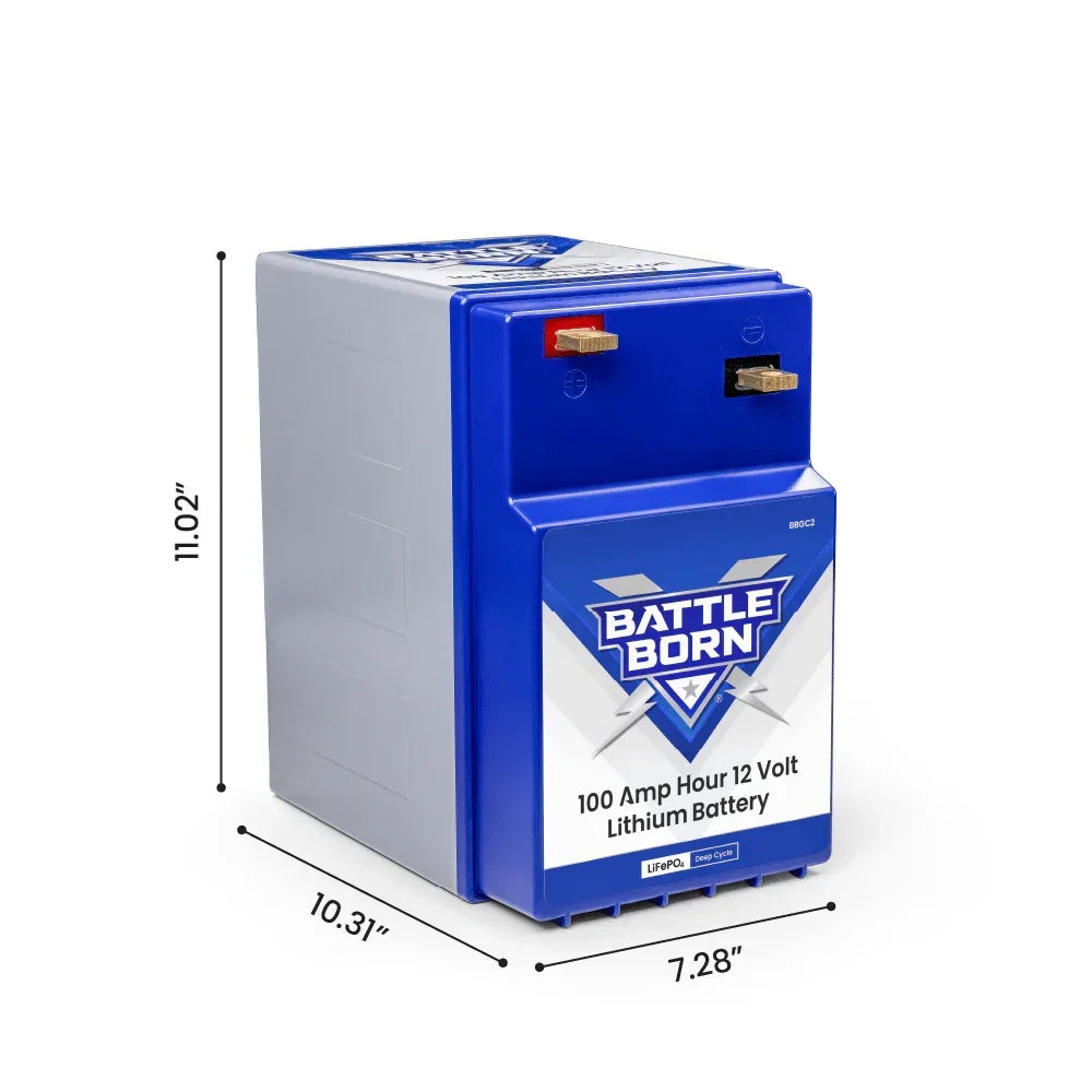 Battle Born 100Ah 12V GC2 LiFePO4 Deep Cycle Battery