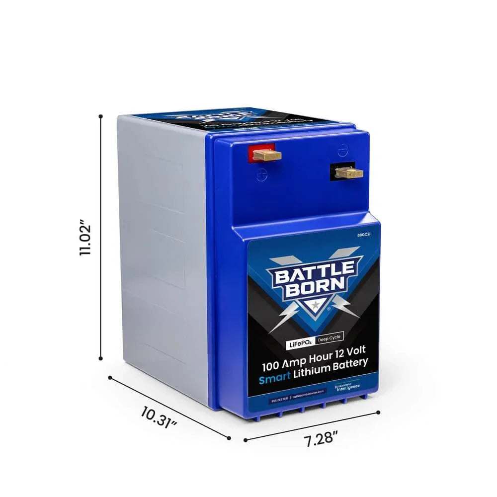 Battle Born 100Ah 12V GC2 Smart LiFePO4 Deep Cycle Battery