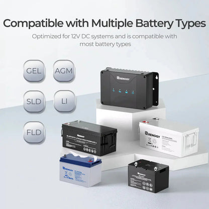 Renogy 12V 30A/50A DC-DC On-Board Battery Charger with MPPT